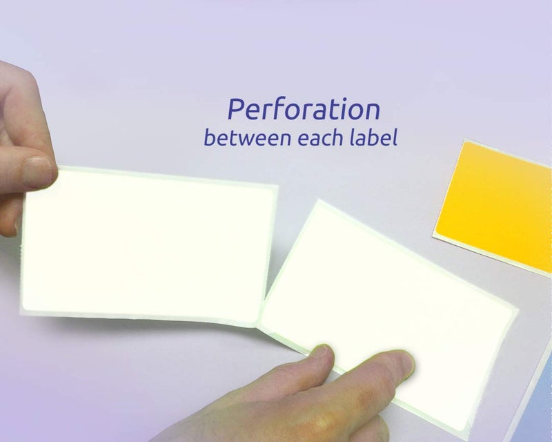 NextDayLabels 500 Rectangle Stickers (3"" x 5"") - Color Coding Labels Roll - Moving Labels for Boxes, Colored Inventory Stickers for Packing, Organizing, and Storage (White) - Image 3